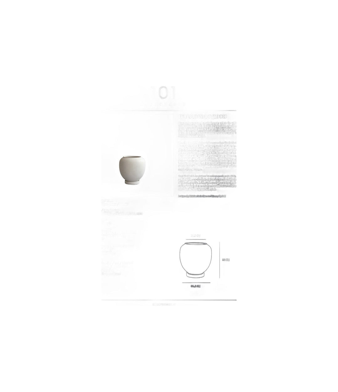Sunao Plant Pot, Medio by 101 Copenhagen in Birch, view 2 – In Dubai by WSPR