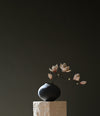 Sunao Vase Fat, Mini by 101 Copenhagen in Black in a styled interior – In Dubai by WSPR