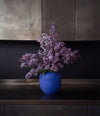 Sunao Vase, Mini by 101 Copenhagen in Marrakech Blue in a styled interior – In Dubai by WSPR