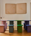Suricata Desk by Sancal in colours in a white room – In Dubai by WSPR