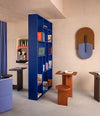 Suricata Desk by Sancal in brown in a lounge – In Dubai by WSPR