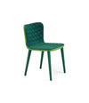 Tea Chair by Sancal in dark green, three-quarter view – In Dubai by WSPR