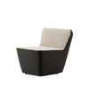 Tea Lounge Chair by Sancal in black and white, quilted – In Dubai by WSPR
