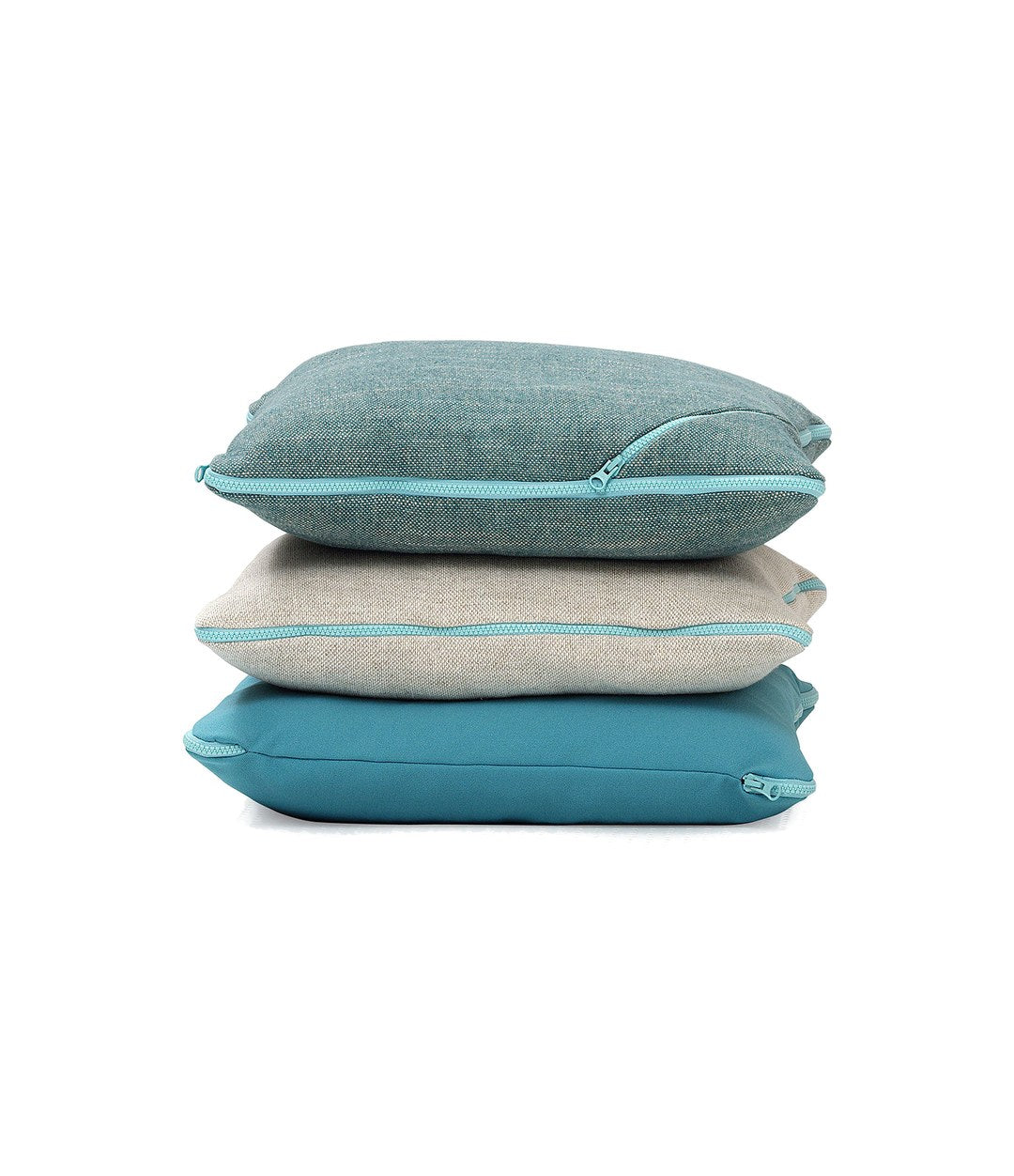 Tecno Cushion by Sancal stacked in blue and grey – In Dubai by WSPR