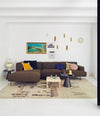 Tiptoe Modular Sofa by Sancal corner sofa in brown in a white living room – In Dubai by WSPR