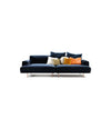 Tiptoe Sofa by Sancal in navy velvet with cushions – In Dubai by WSPR