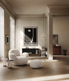 Toe Armchair Flat by 101 Copenhagen in Sheepskin in a styled interior – In Dubai by WSPR