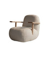 Toe Chair with Armrests by 101 Copenhagen in Natural Oak / Off White, view 3 – In Dubai by WSPR