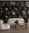 Toe Sofa by 101 Copenhagen in Natural Oak / Off White in a styled interior, view 3 – In Dubai by WSPR