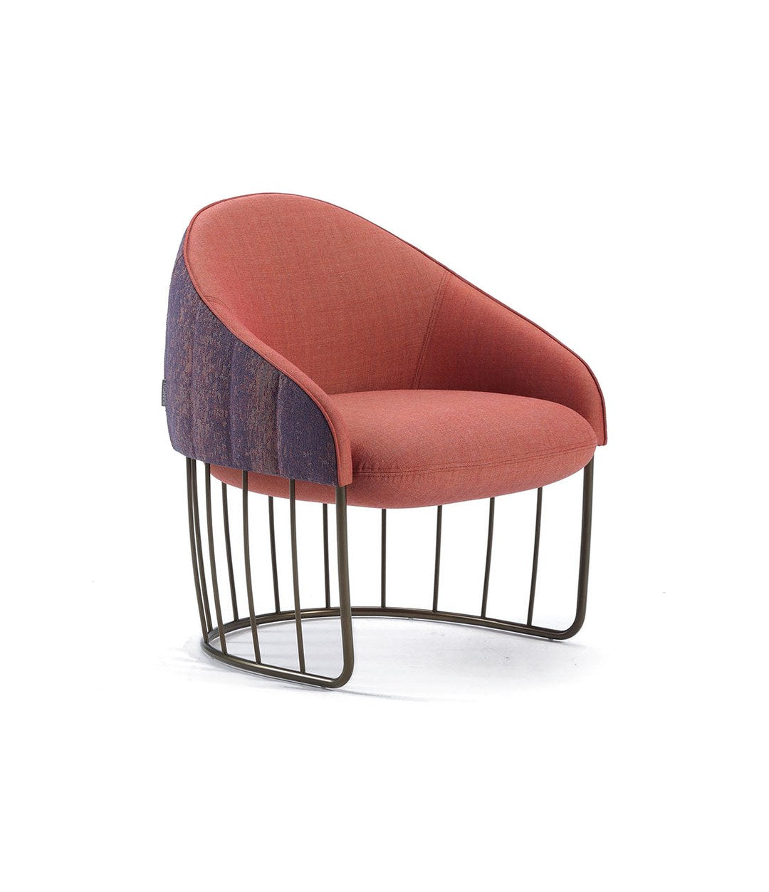 Tonella Lounge Chair by Sancal in coral with a purple back – In Dubai by WSPR