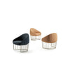 Tonella Lounge Chair by Sancal three chairs in black, tan and sand – In Dubai by WSPR