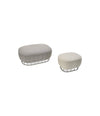 Tonella Pouf by Sancal two poufs, three-quarter view – In Dubai by WSPR