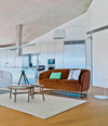 Tonella Sofa by Sancal in brown velvet in an open living room – In Dubai by WSPR