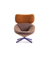 Tortuga Armchair by Sancal with headrest in rust and orange – In Dubai by WSPR