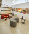 Totem Side Table by Sancal in several heights in a lounge – In Dubai by WSPR