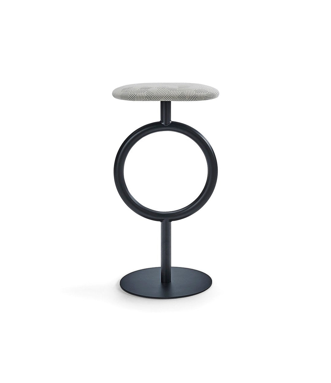 Totem Stool by Sancal in black with a grey seat – In Dubai by WSPR