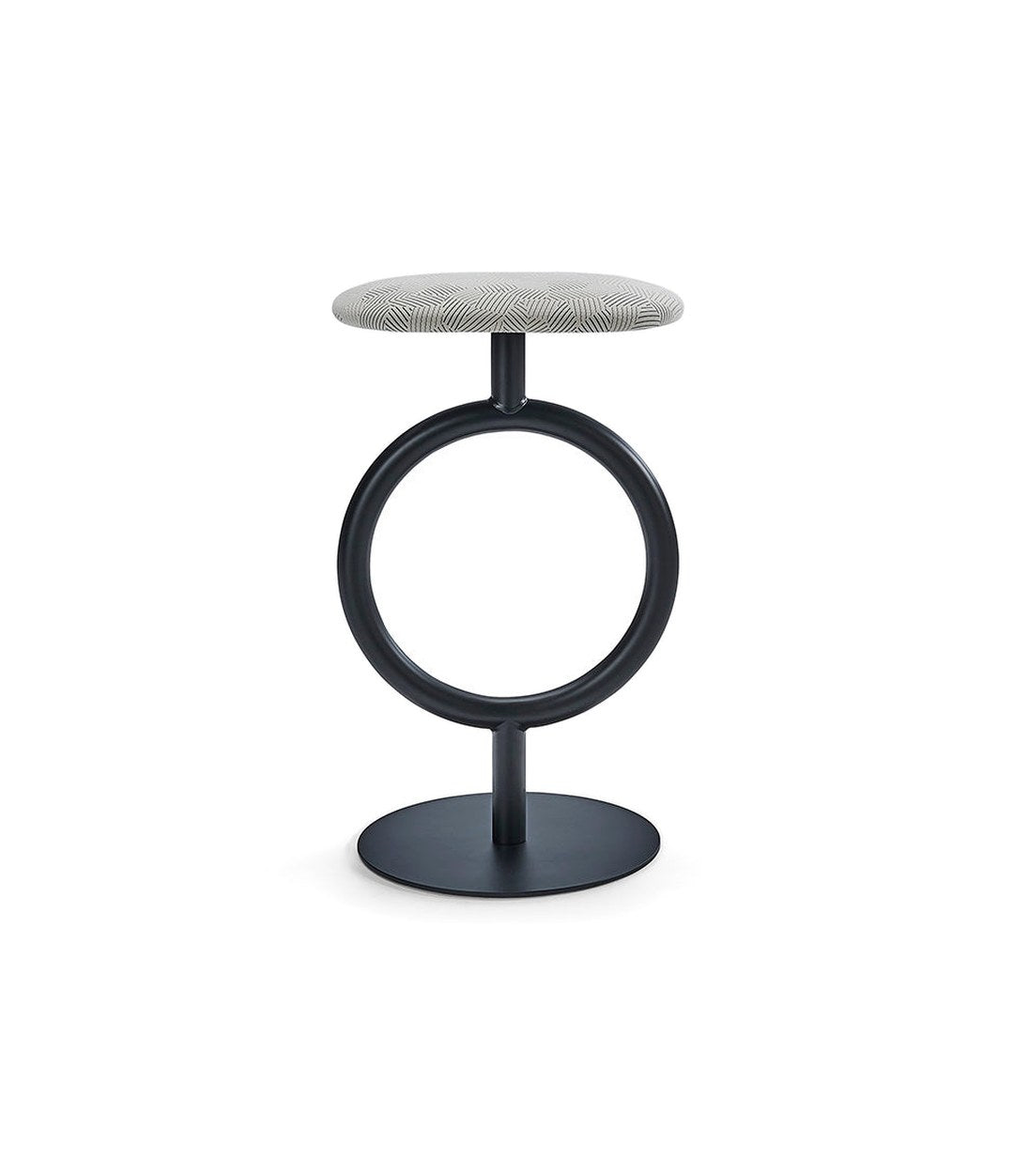 Totem Stool by Sancal in black, front view – In Dubai by WSPR