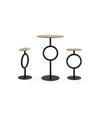 Totem Stool by Sancal stools and table in black and oak – In Dubai by WSPR