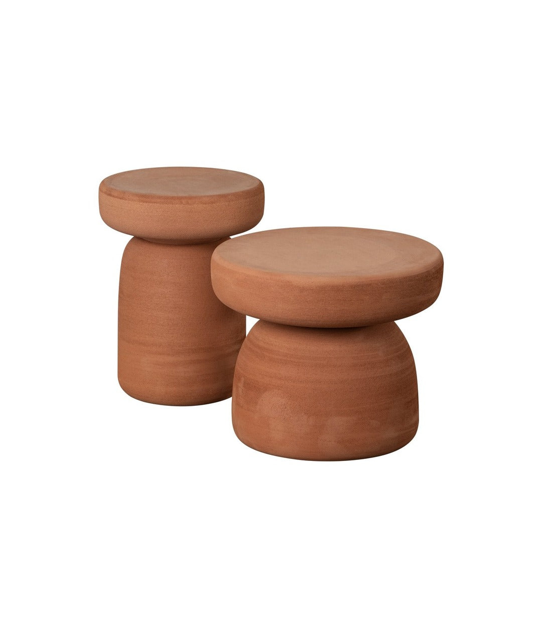 Tototò Coffee Table by Miniforms in both sizes together, terracotta – In Dubai by WSPR