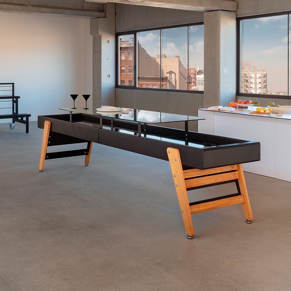 Track Dining Shuffleboard Table 9 ft by RS Barcelona in Shuffleboard in a styled interior – In Dubai by WSPR