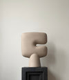 Tribal Vase, Big by 101 Copenhagen in Sand in a styled interior, view 3 – In Dubai by WSPR
