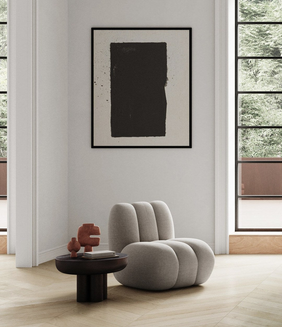 Tribal Vase, Medio by 101 Copenhagen in Terracotta in a styled interior, view 2 – In Dubai by WSPR