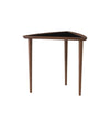 Umanoff Nesting Side Table by Audo in walnut with a black laminate top, angled view – In Dubai by WSPR