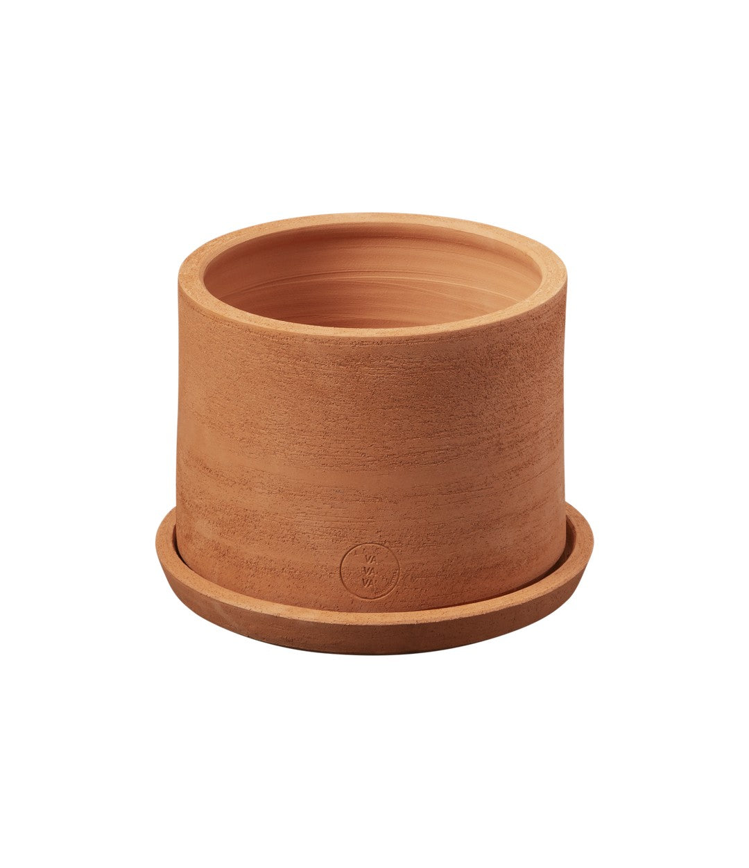Vavavà Vase by Miniforms in Ø30 x 22 cm, terracotta with saucer – In Dubai by WSPR