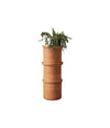 Vavavà Vase by Miniforms, stacked as a planted totem – In Dubai by WSPR