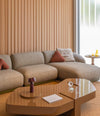 Vesta Modular Sofa by Sancal with a zigzag cushion, detail – In Dubai by WSPR
