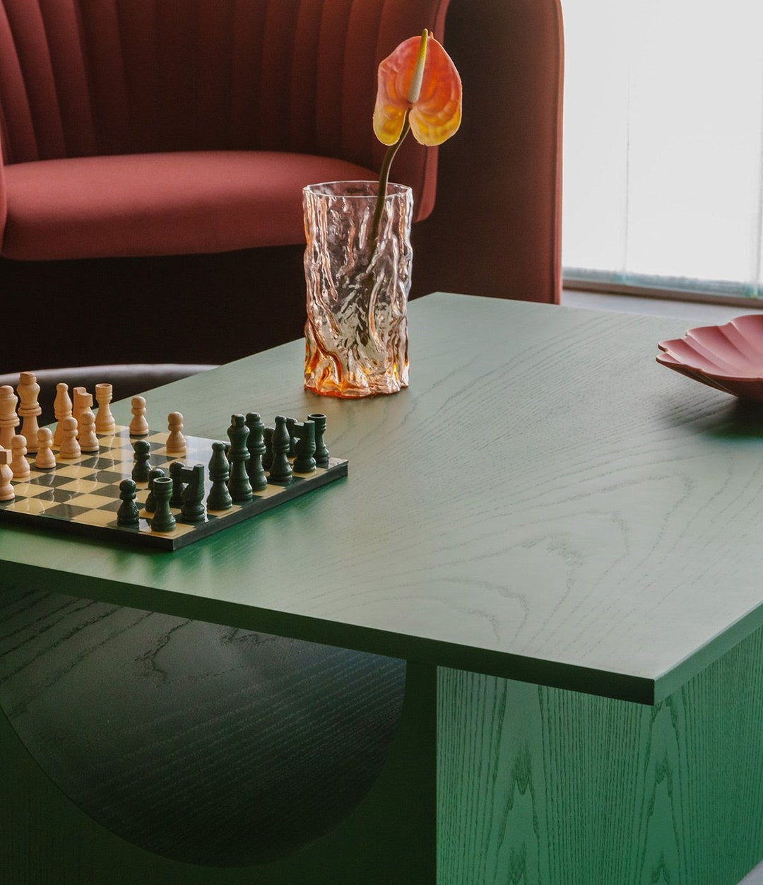Vestige Coffee Table by Sancal in green, detail – In Dubai by WSPR