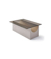Vestige Coffee Table by Sancal with glass on a grey base – In Dubai by WSPR