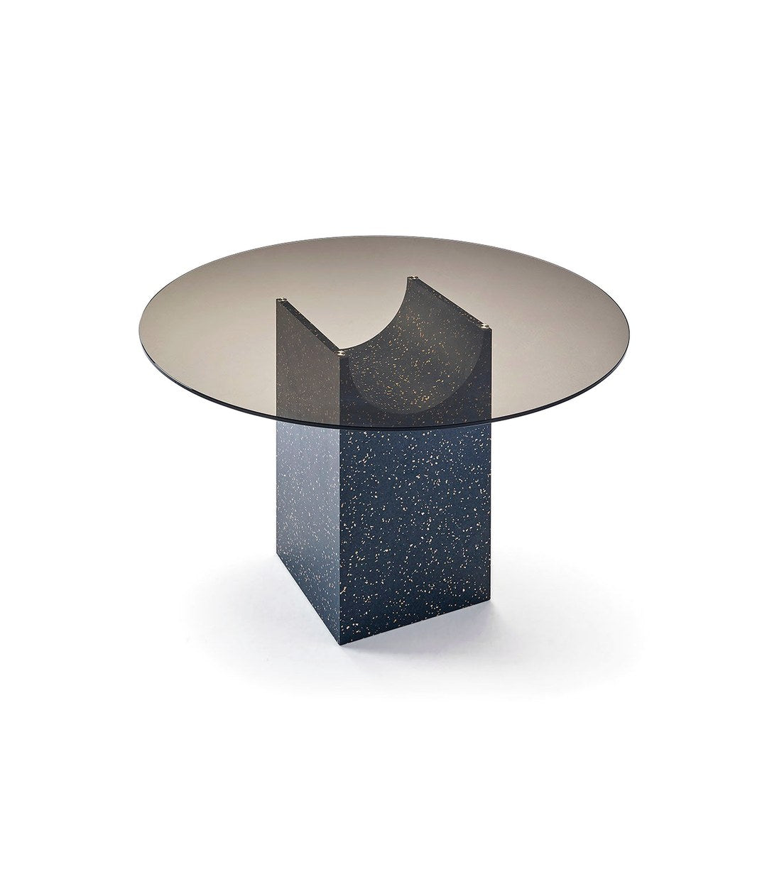 Vestige Dining Table by Sancal round on an IQ Surface base – In Dubai by WSPR