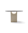 Vestige Dining Table by Sancal round in ash, side view – In Dubai by WSPR