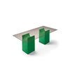 Vestige Dining Table by Sancal rectangular on green bases – In Dubai by WSPR