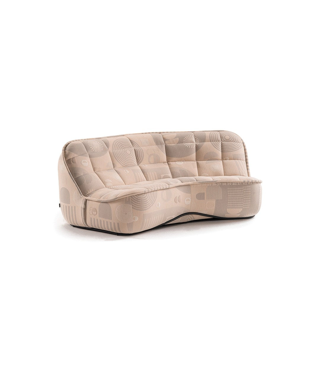 Vibe Sofa by Sancal curved sofa in patterned fabric – In Dubai by WSPR