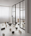 W Candle Holder by 101 Copenhagen in Bone White in a styled interior, view 3 – In Dubai by WSPR