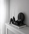 W Candle Holder by 101 Copenhagen in Black in a styled interior – In Dubai by WSPR
