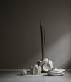 Wabi Vase, Fat by 101 Copenhagen in Birch in a styled interior – In Dubai by WSPR