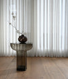 Wabi Vase, Mini by 101 Copenhagen in Smoked Forest in a styled interior – In Dubai by WSPR