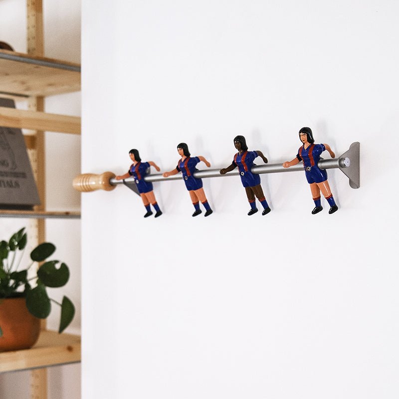 Wall Champions 4 Coat Rack Spanish League by RS Barcelona in Girl, Azulgrana – In Dubai by WSPR