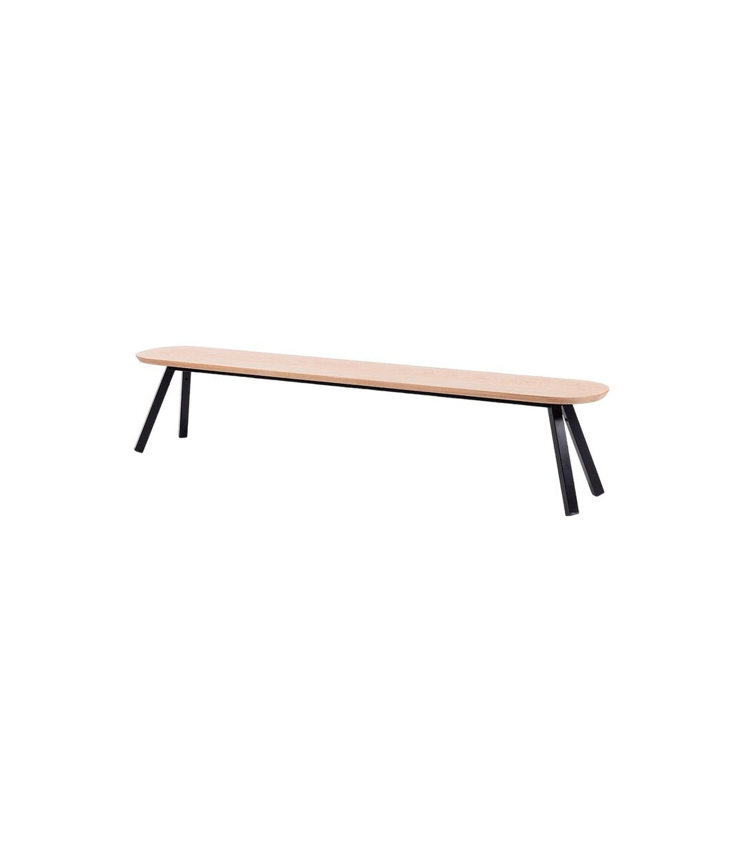 You and Me Bench by RS Barcelona in Oak Black, 220 cm, Indoor – In Dubai by WSPR