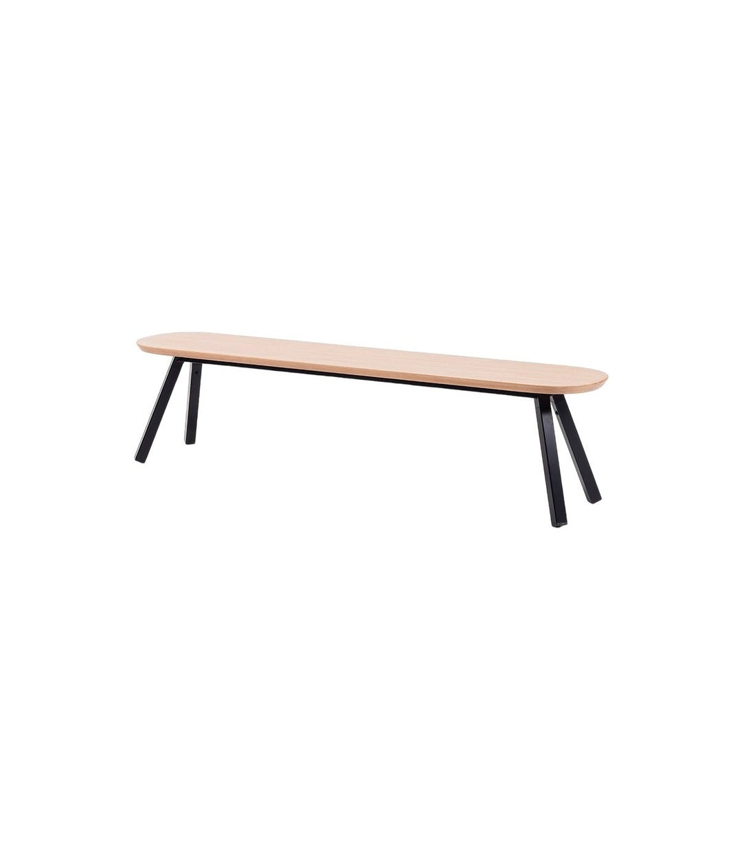 You and Me Bench by RS Barcelona in Oak Black, Indoor – In Dubai by WSPR