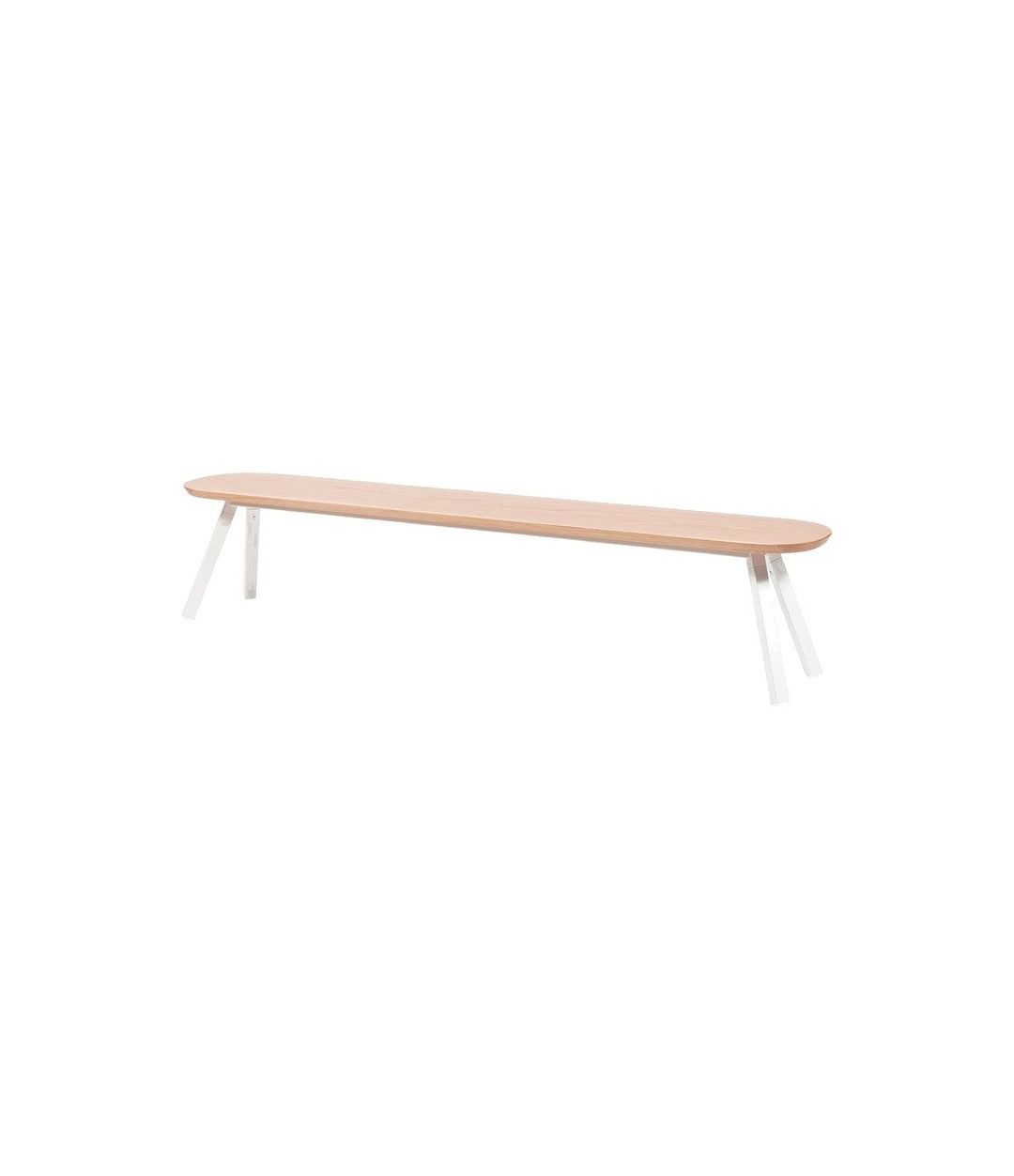You and Me Bench by RS Barcelona in Oak White, 220 cm, Indoor – In Dubai by WSPR