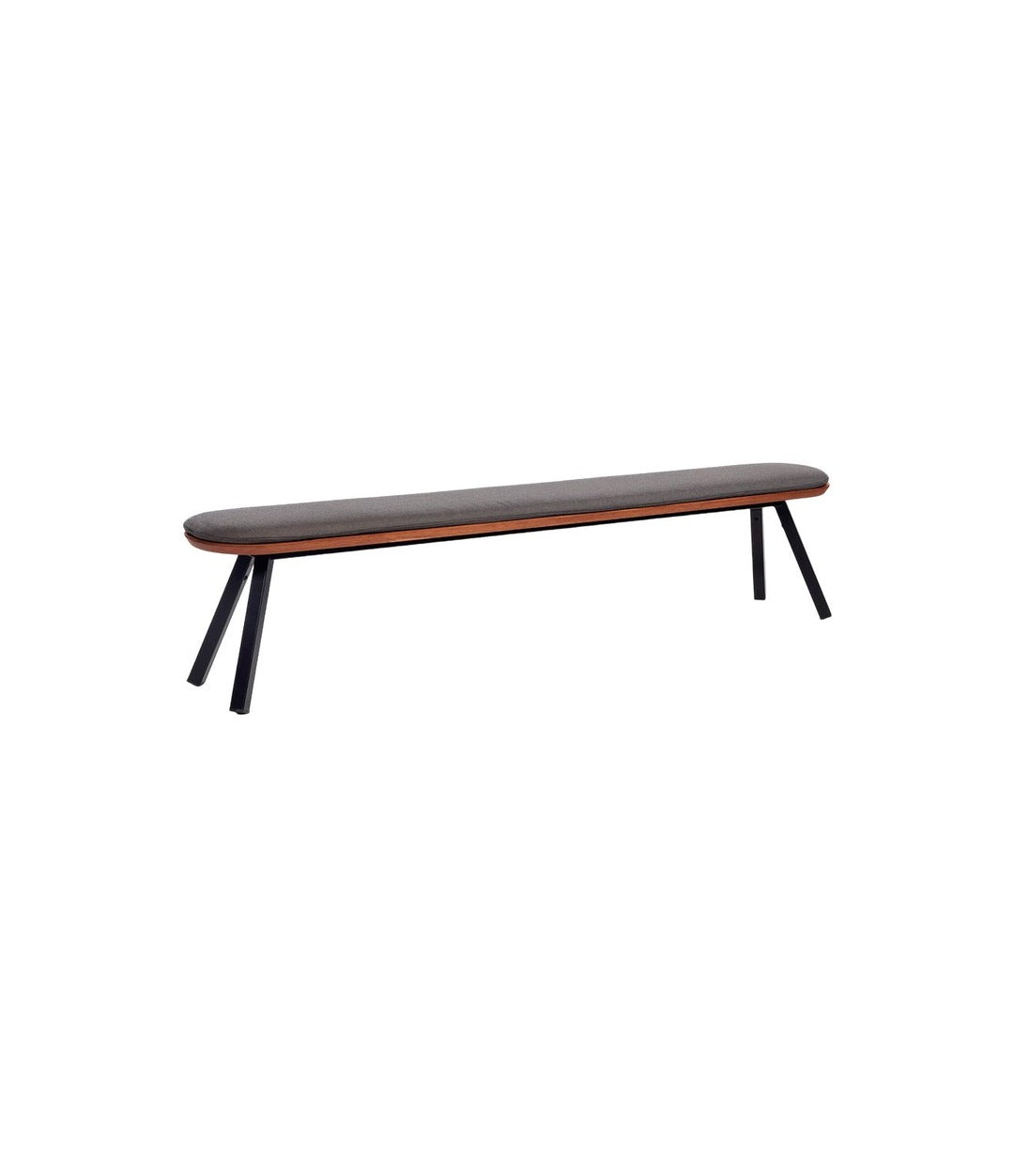 You and Me Bench with Cushion by RS Barcelona in Dark Taupe Outdoor – In Dubai by WSPR