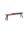 You and Me Bench with Cushion by RS Barcelona in Dark Taupe Outdoor – view 2 – In Dubai by WSPR