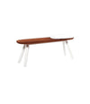 You and Me Bench with Cushion by RS Barcelona in White Outdoor, 160 cm, 50 cm – In Dubai by WSPR