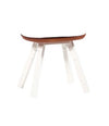 You and Me Bench with Cushion by RS Barcelona in White Outdoor, 50 cm, 50 cm – In Dubai by WSPR