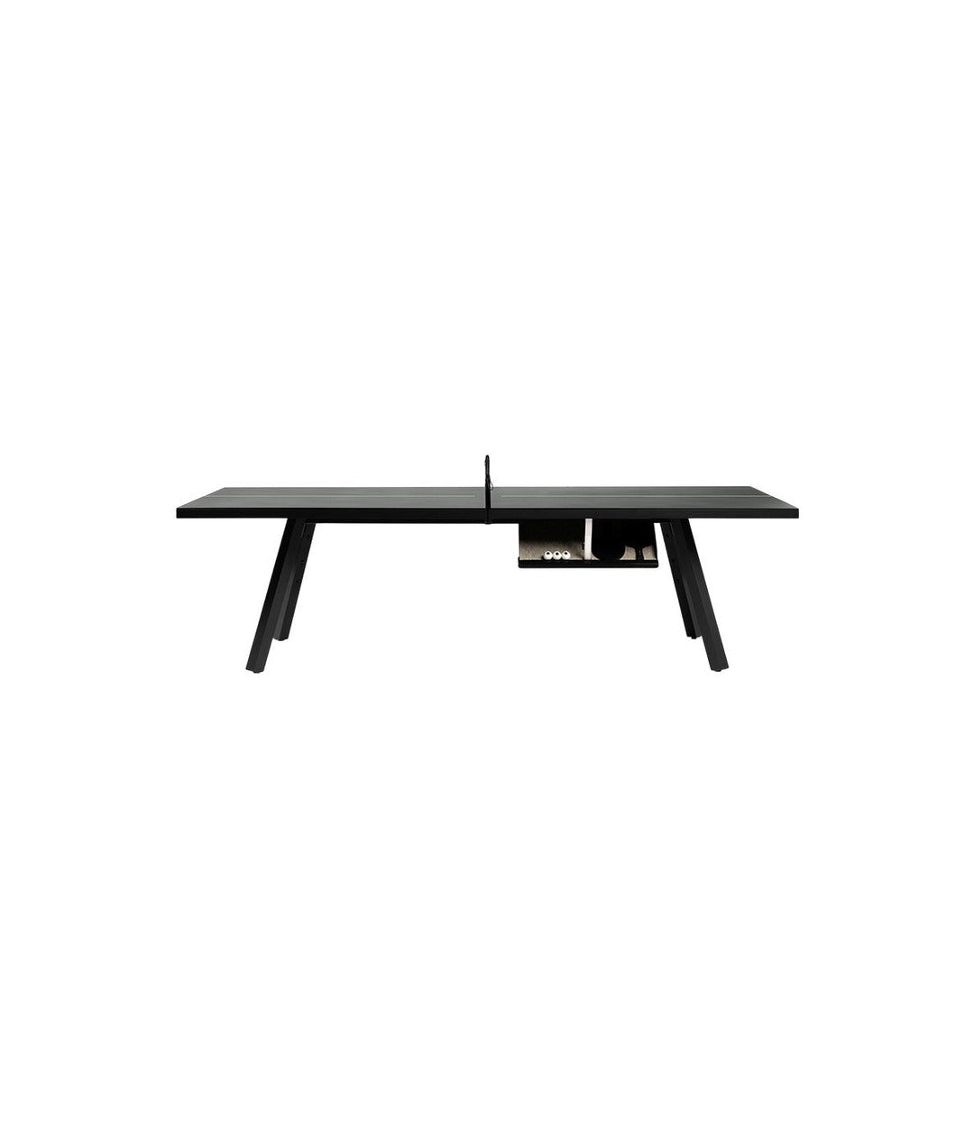 You and Me Monochrome Ping Pong Table 220 by RS Barcelona in Jet Black – view 3 – In Dubai by WSPR