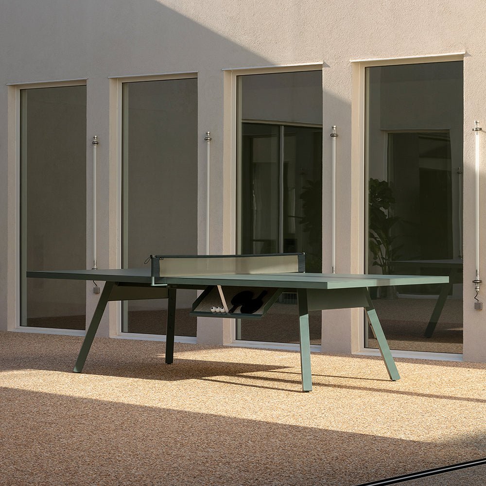 You and Me Monochrome Ping Pong Table Standard by RS Barcelona in a styled interior – In Dubai by WSPR